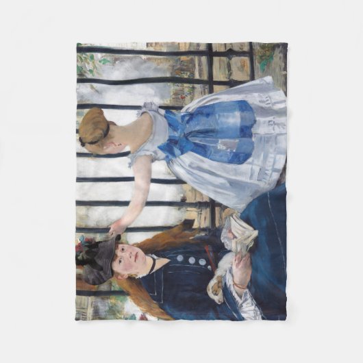 De spoorweg, Edouard Manet Fleece Deken (Voorkant)