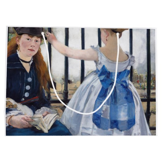 De spoorweg, Edouard Manet Groot Cadeauzakje (Achterkant)