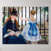De spoorweg, Edouard Manet Poster (Voorkant)