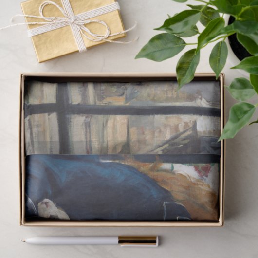 De spoorweg, Edouard Manet Tissuepapier (Geschenk)