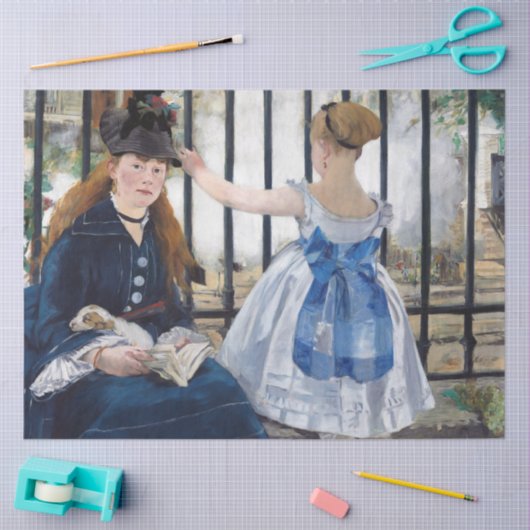 De spoorweg, Edouard Manet Tissuepapier (Craft)