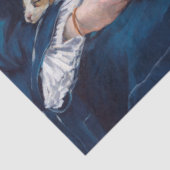 De spoorweg, Edouard Manet Tissuepapier (Detail)