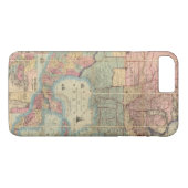 De spoorweg en de militaire kaart van Colton Case-Mate iPhone Case (Achterkant (Horizontaal))