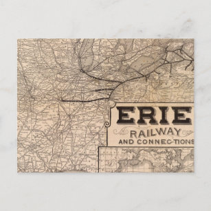 De Spoorweg en de verbindingen van Erie Briefkaart