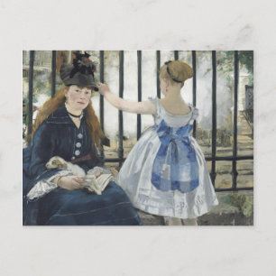 De spoorweg - Manet Impressionist Painting Art Briefkaart