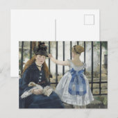 De spoorweg - Manet Impressionist Painting Art Briefkaart (Voorkant / Achterkant)