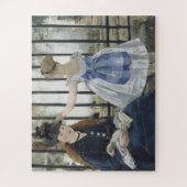 De spoorweg - Manet Impressionist Painting Art Legpuzzel (Verticaal)