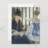 De spoorweg - Manet Impressionist Painting Briefkaart (Voorkant / Achterkant)
