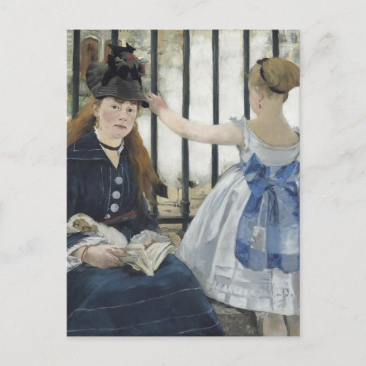 De spoorweg - Manet Impressionist Painting Briefkaart (Voorkant)