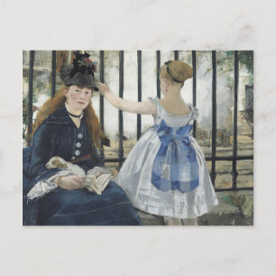 De spoorweg - Manet Impressionist Painting Briefkaart