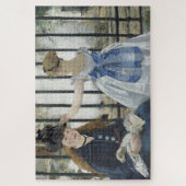 De spoorweg - Manet Impressionist Painting Legpuzzel (Verticaal)