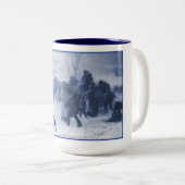 De spoorweg ondergronds - Levi Coffin Tweekleurige Koffiemok (Voorkant rechts)