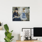 De spoorweg van Edouard Manet Poster (Thuiskantoor)