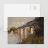 De spoorwegbrug in Argenteuil Briefkaart (Voorkant / Achterkant)