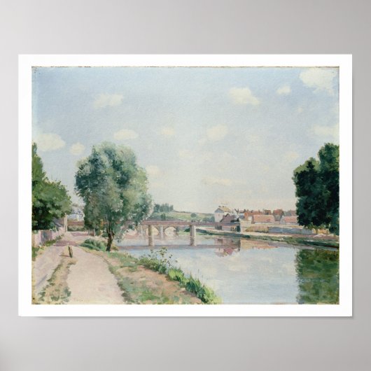 De spoorwegbrug, Pontoise Poster (Voorkant)