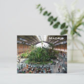De spoorwegpost van Atocha Briefkaart (Staand voorkant)