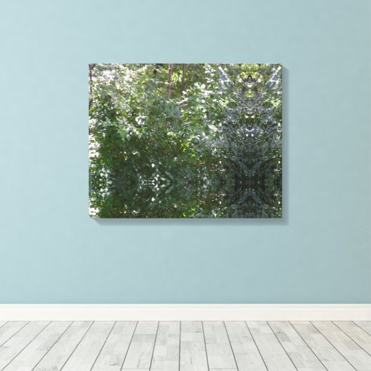 De sporen hebben ogen canvas afdruk (Insitu (Houten vloer))