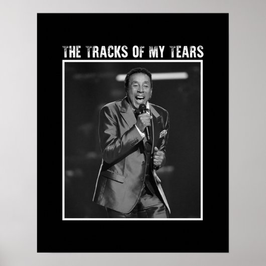 De sporen van mijn tranen - Smokey Robinson Poster (Voorkant)