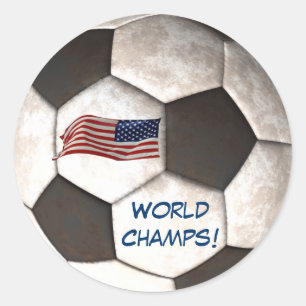 De Sport van het Football van "Champs van de Ronde Sticker