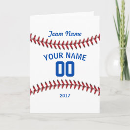De Sport van het Honkbal van het team Bedankkaart