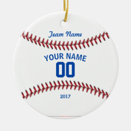 De Sport van het Honkbal van het team Keramisch Ornament