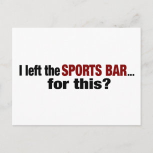 De sportbalk verlaten? briefkaart
