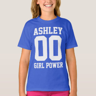 De Sporten van de Macht van het meisje T-shirt