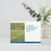 De sportenbriefkaart van het football briefkaart (Staand voorkant)