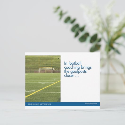 De sportenbriefkaart van het football briefkaart (Staand voorkant)