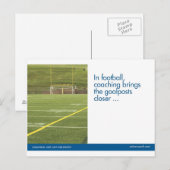 De sportenbriefkaart van het football briefkaart (Voorkant / Achterkant)