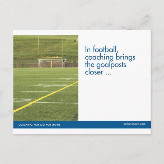 De sportenbriefkaart van het football briefkaart (Voorkant)