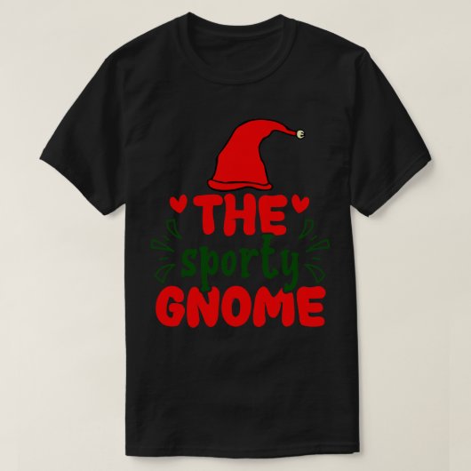 De sportieve gnoom t-shirt (Design voorkant)