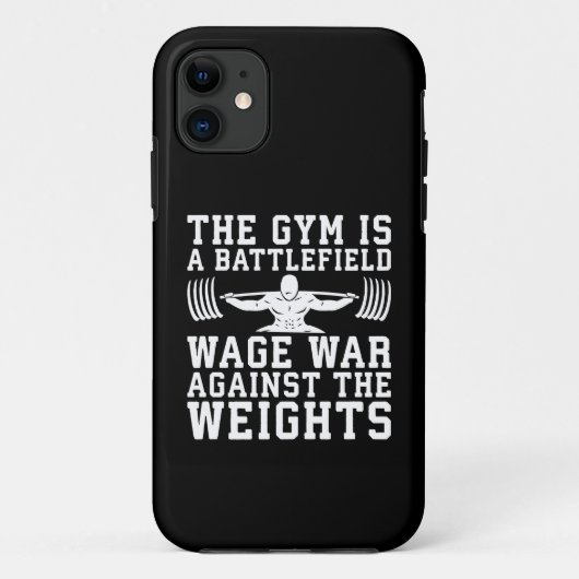 De sportschool is een slagveld - Workout Motivatie Case-Mate iPhone Case (Achterkant)