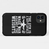 De sportschool is een slagveld - Workout Motivatie Case-Mate iPhone Case (Achterkant (horizontaal))