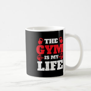De sportschool is mijn leven - Workout Gym Gewicht Koffiemok