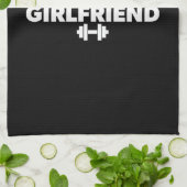 De sportschool is mijn Vriendin - Funny Novelty Wo Theedoek (Gevouwen)