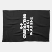 De sportschool is mijn Vriendin - Funny Novelty Wo Theedoek (Horizontaal)