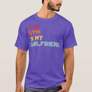 De sportschool is mijn Vriendin Grappig Retro Sun T-shirt
