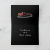 De sportwagen om het even welke gelegenheidskaart kaart (Binnen)