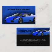 De Sportwagen van de Koningsblauwen van het Visitekaartje (Voorkant / Achterkant)