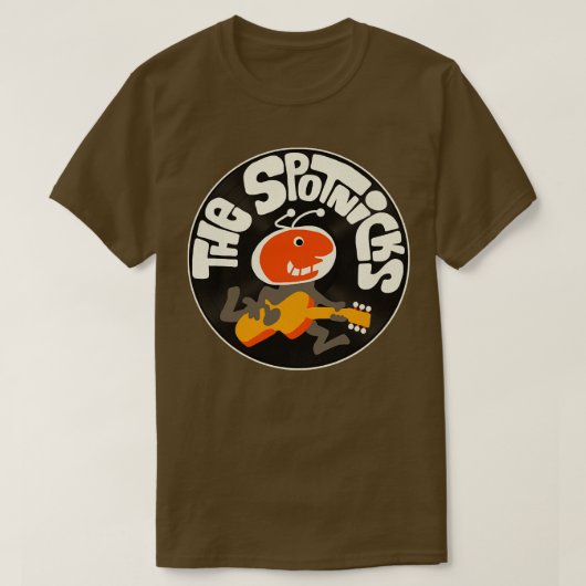 De Spotnicks 60s Zweedse instrumentale rock T-shirt (Design voorkant)