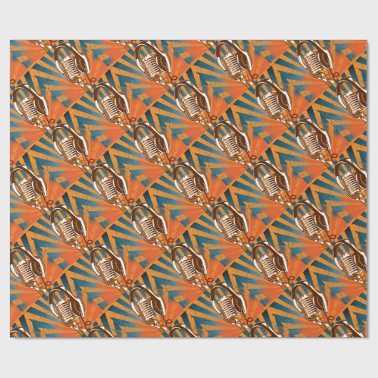 De spraakmicrofoon cadeaupapier (Vlak)