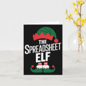 De Spreadsheet Elf Groep Matching Familie Kerstmis Kaart (Gele Bloem)