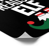 De spreadsheet Elf Group Matching Family Kerstmis Poster (Hoek)