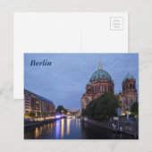 De Spree en de kathedraal in Berlijn, Duitsland Briefkaart (Voorkant / Achterkant)