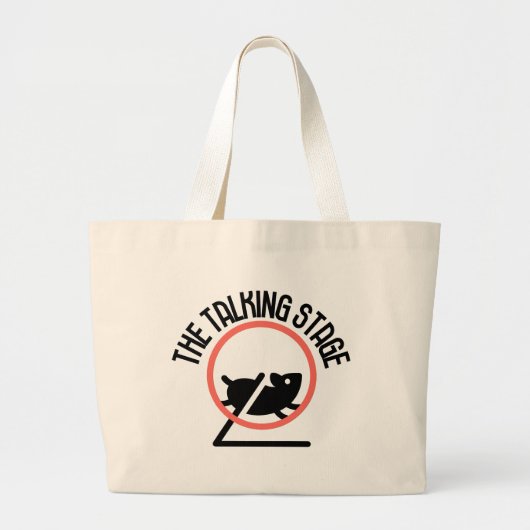 De sprekende fase.w grote tote bag (Voorkant)