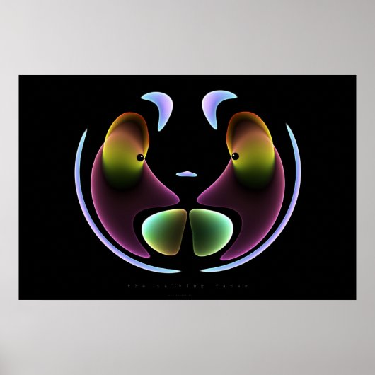 de sprekende gezichten poster (Voorkant)