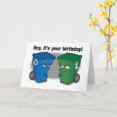 De sprekende Kaart van de Verjaardag van het Afval (Gele Bloem)