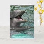 De sprekende Wenskaarten van de Dolfijn Kaart (Gele Bloem)