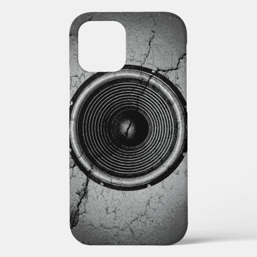 De spreker van de muziek op een gebarsten muur Hoe Case-Mate iPhone Case (Achterkant)